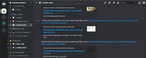 Discord market updates